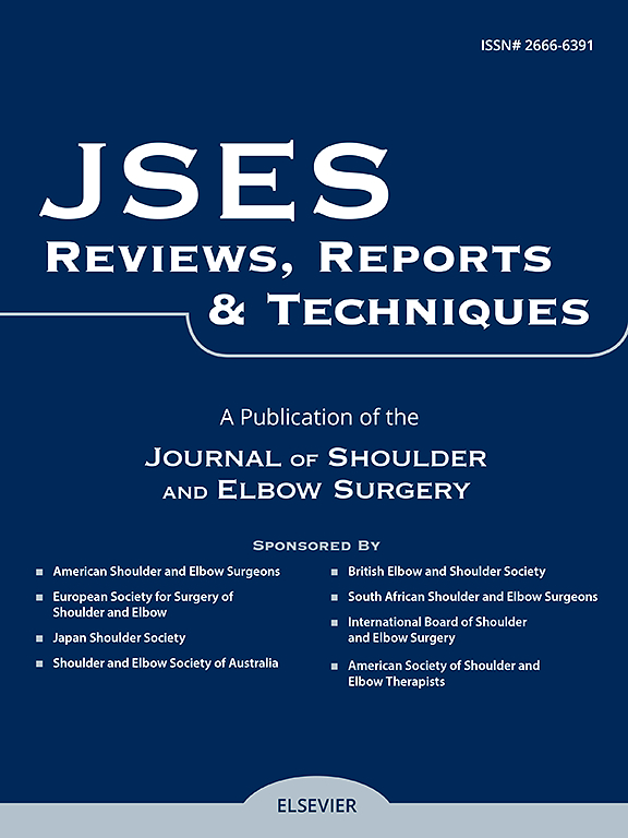 Go to journal home page - JSES Reviews, Reports, and Techniques